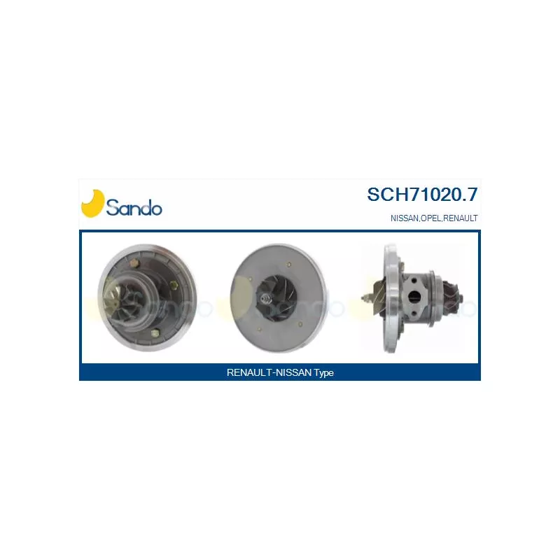 Groupe carter, turbocompresseur SANDO SCH71020.7