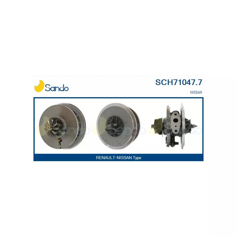 Groupe carter, turbocompresseur SANDO SCH71047.7