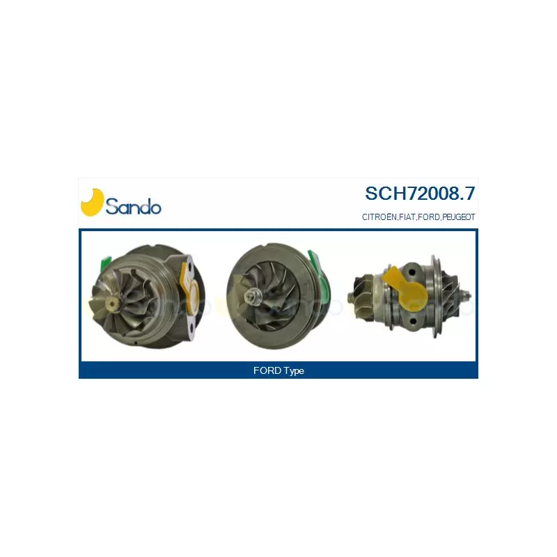 Groupe carter, turbocompresseur SANDO SCH72008.7