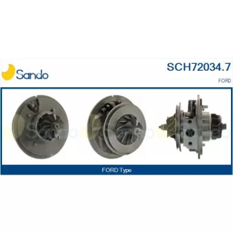 Groupe carter, turbocompresseur SANDO SCH72034.7