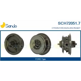 Groupe carter, turbocompresseur SANDO SCH72051.7