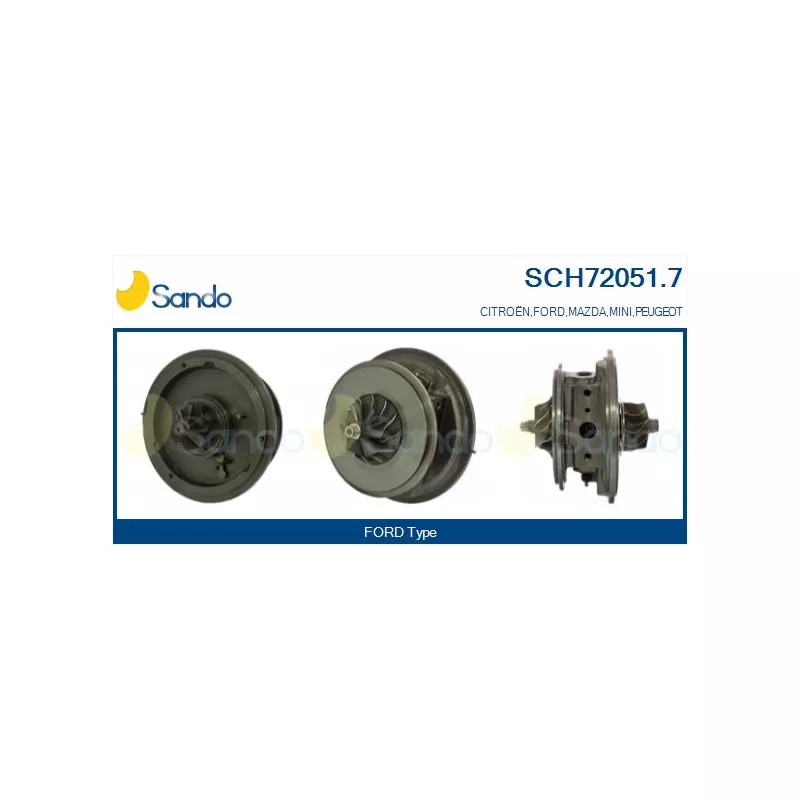 Groupe carter, turbocompresseur SANDO SCH72051.7