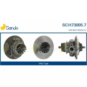 Groupe carter, turbocompresseur SANDO SCH73005.7