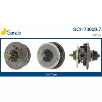 Groupe carter, turbocompresseur SANDO SCH73009.7