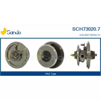Groupe carter, turbocompresseur SANDO SCH73020.7