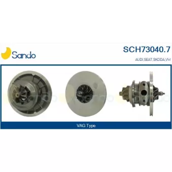 Groupe carter, turbocompresseur SANDO SCH73040.7