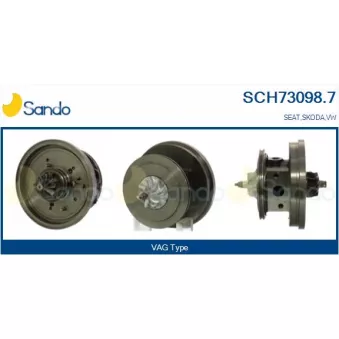 Groupe carter, turbocompresseur SANDO SCH73098.7