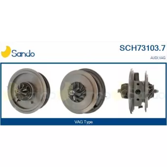 Groupe carter, turbocompresseur SANDO SCH73103.7