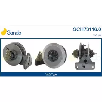 Groupe carter, turbocompresseur SANDO SCH73116.0