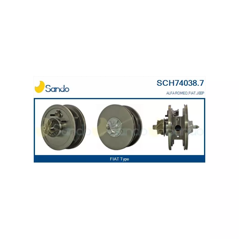 Groupe carter, turbocompresseur SANDO SCH74038.7