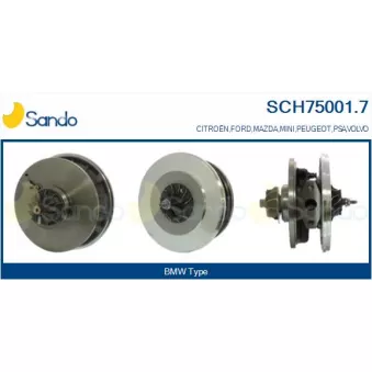 Groupe carter, turbocompresseur SANDO SCH75001.7