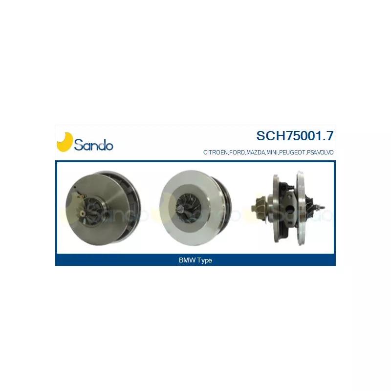 Groupe carter, turbocompresseur SANDO SCH75001.7