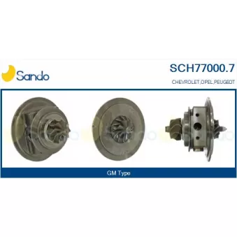 Groupe carter, turbocompresseur SANDO SCH77000.7