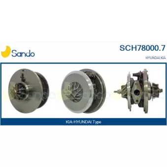 Groupe carter, turbocompresseur SANDO SCH78000.7