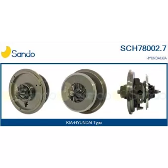 Groupe carter, turbocompresseur SANDO SCH78002.7