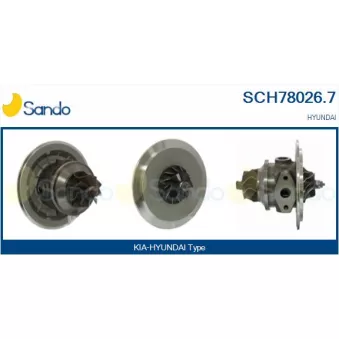 Groupe carter, turbocompresseur SANDO SCH78026.7