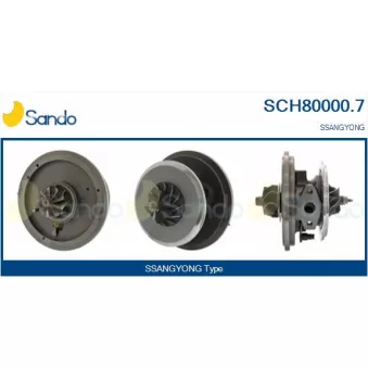 Groupe carter, turbocompresseur SANDO SCH80000.7