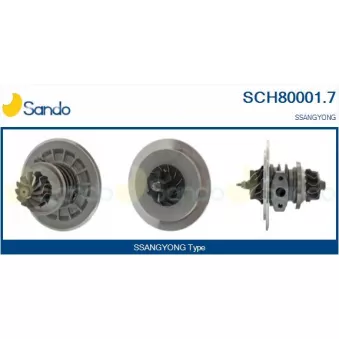 Groupe carter, turbocompresseur SANDO SCH80001.7