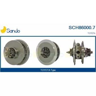 Groupe carter, turbocompresseur SANDO SCH86000.7