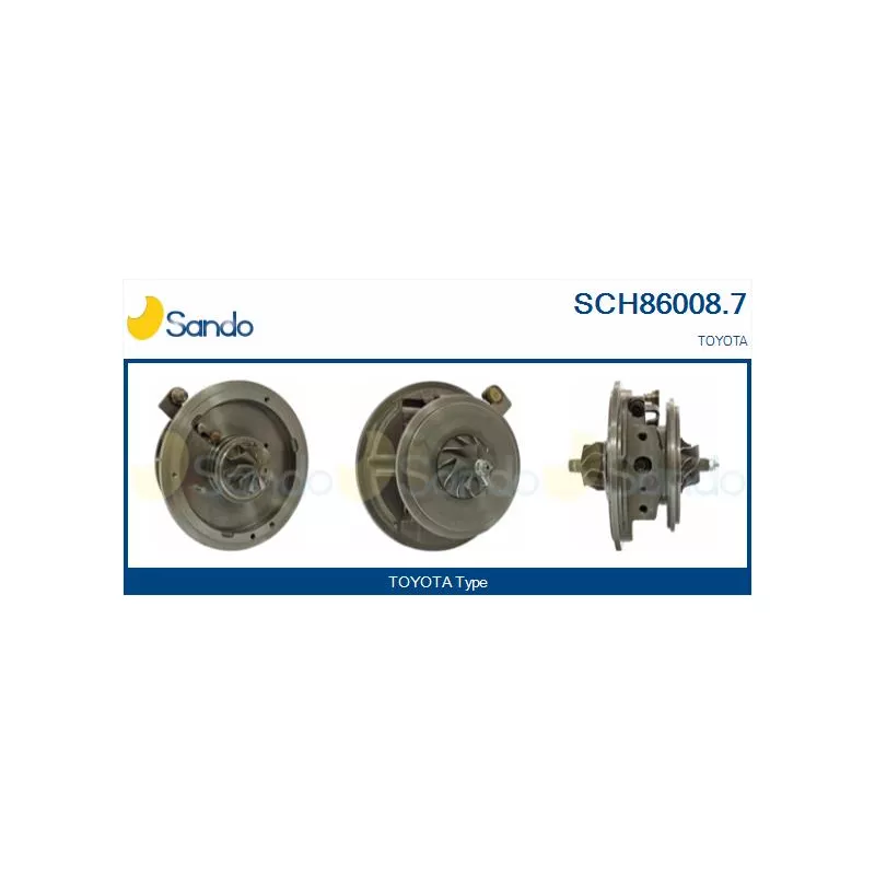 Groupe carter, turbocompresseur SANDO SCH86008.7