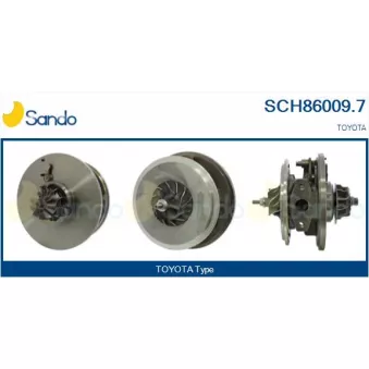 Groupe carter, turbocompresseur SANDO SCH86009.7