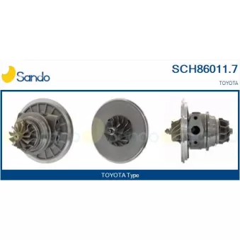 Groupe carter, turbocompresseur SANDO SCH86011.7