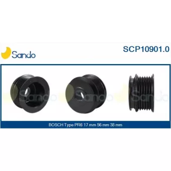 Poulie, alternateur SANDO SCP10901.0