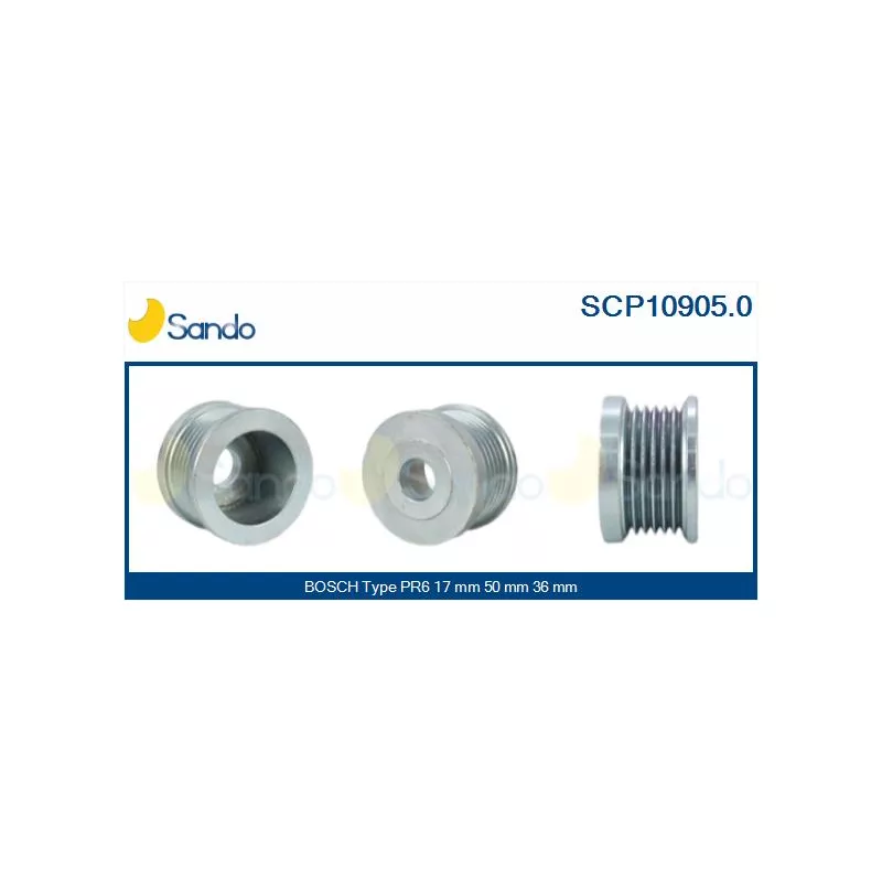 Poulie, alternateur SANDO SCP10905.0