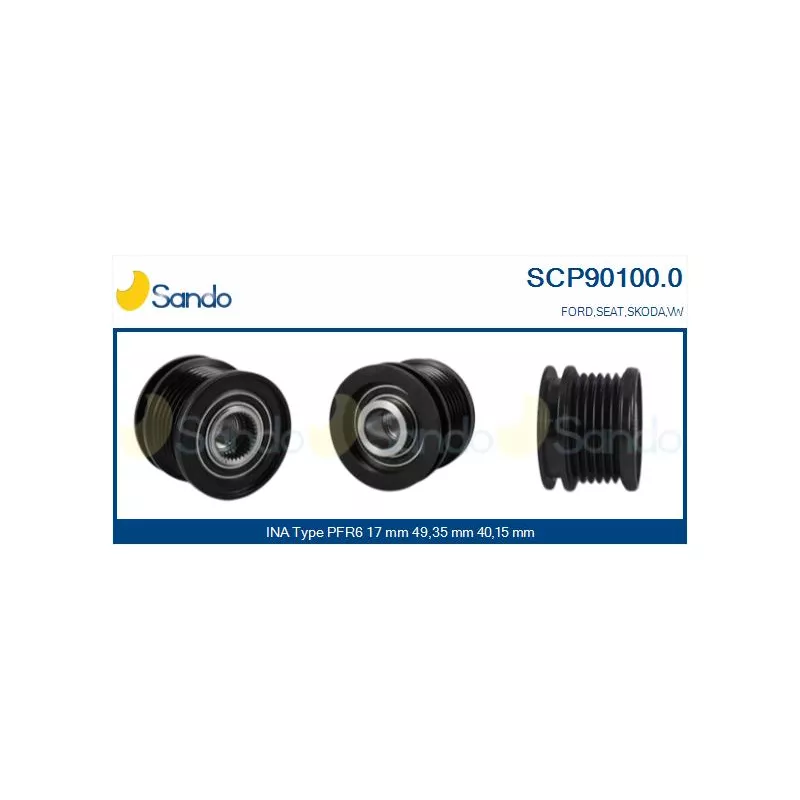 Poulie, alternateur SANDO SCP90100.0