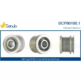 Poulie, alternateur SANDO SCP90100.1