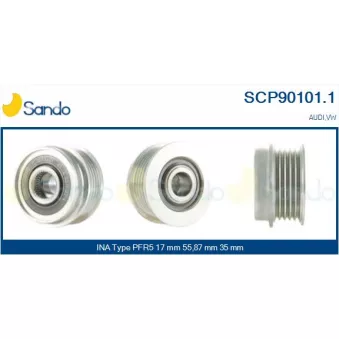 Poulie, alternateur SANDO SCP90101.1