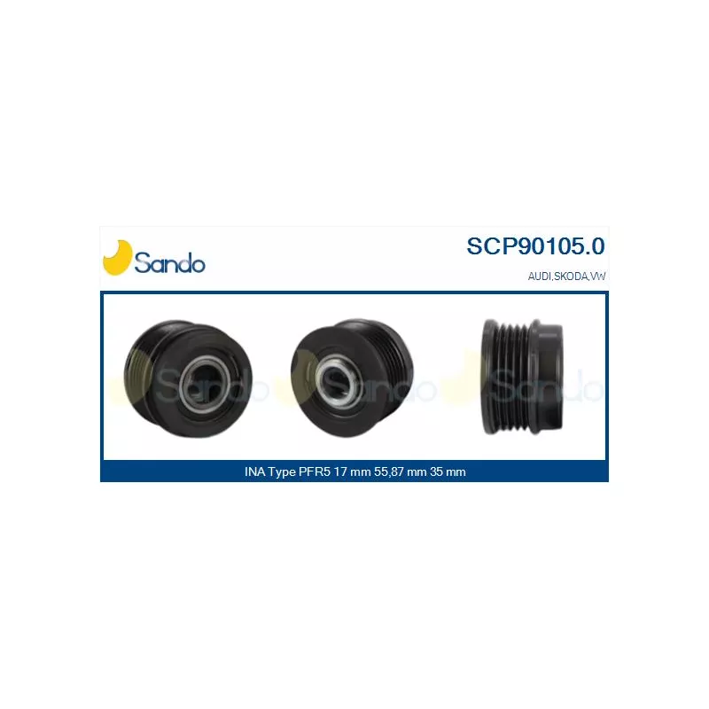 Poulie, alternateur SANDO SCP90105.0