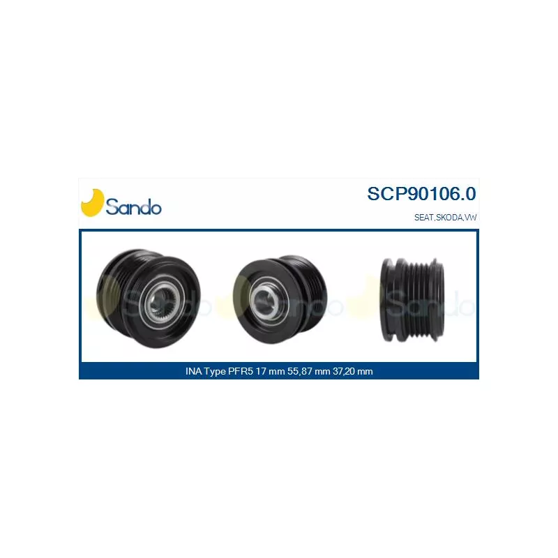 Poulie, alternateur SANDO SCP90106.0