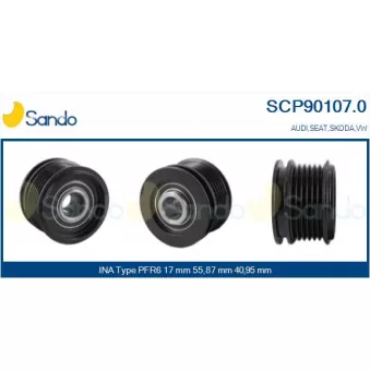 Poulie, alternateur SANDO SCP90107.0
