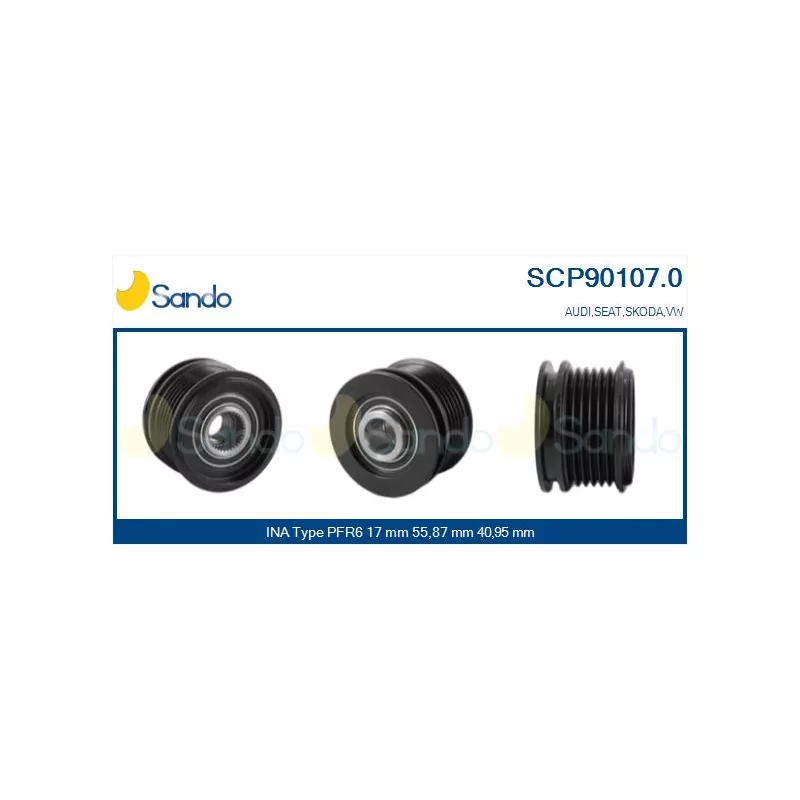 Poulie, alternateur SANDO SCP90107.0
