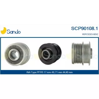 Poulie, alternateur SANDO SCP90108.1