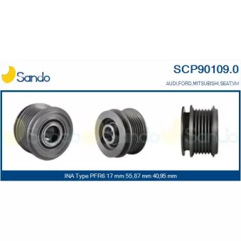 Poulie, alternateur SANDO SCP90109.0