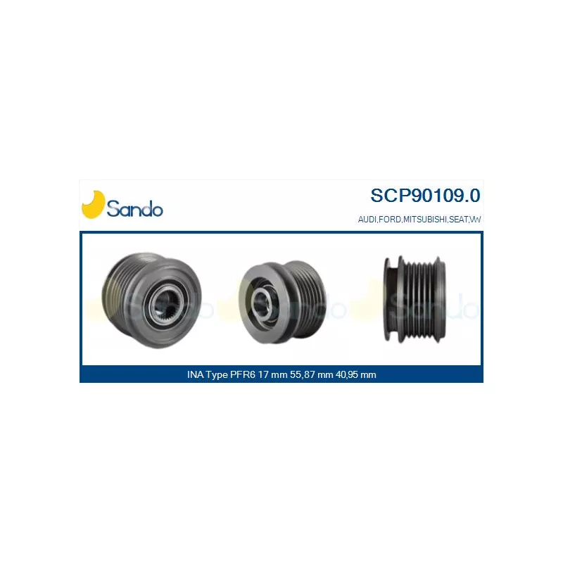 Poulie, alternateur SANDO SCP90109.0