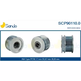 Poulie, alternateur SANDO SCP90110.0