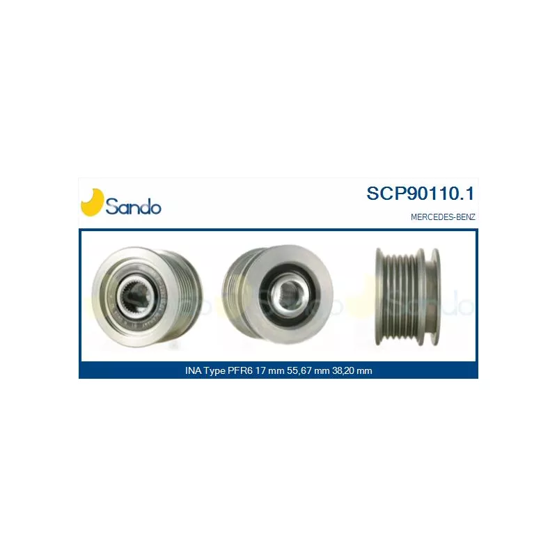 Poulie, alternateur SANDO SCP90110.1