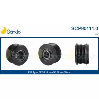 Poulie, alternateur SANDO SCP90111.0