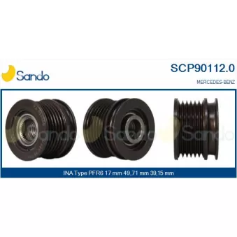 Poulie, alternateur SANDO SCP90112.0