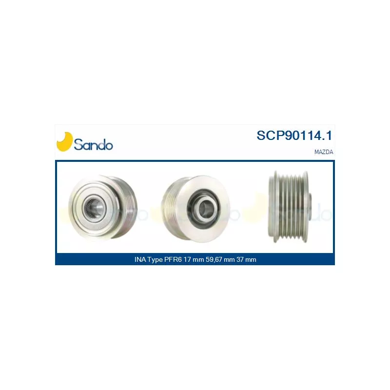 Poulie, alternateur SANDO SCP90114.1