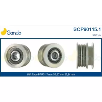 Poulie, alternateur SANDO SCP90115.1