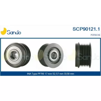 Poulie, alternateur SANDO SCP90121.1