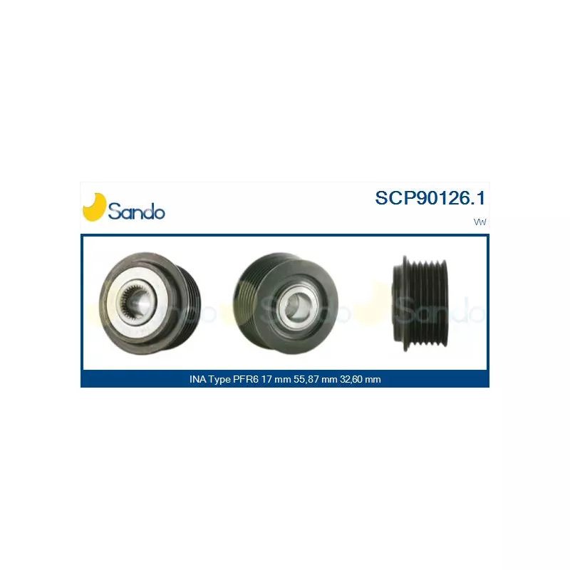 Poulie, alternateur SANDO SCP90126.1