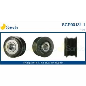 Poulie, alternateur SANDO SCP90131.1