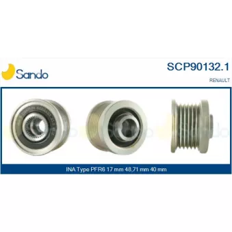 Poulie, alternateur SANDO SCP90132.1