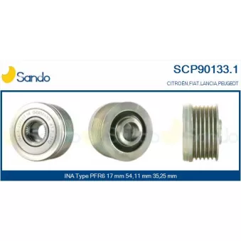 Poulie, alternateur SANDO SCP90133.1