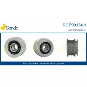 Poulie, alternateur SANDO SCP90134.1